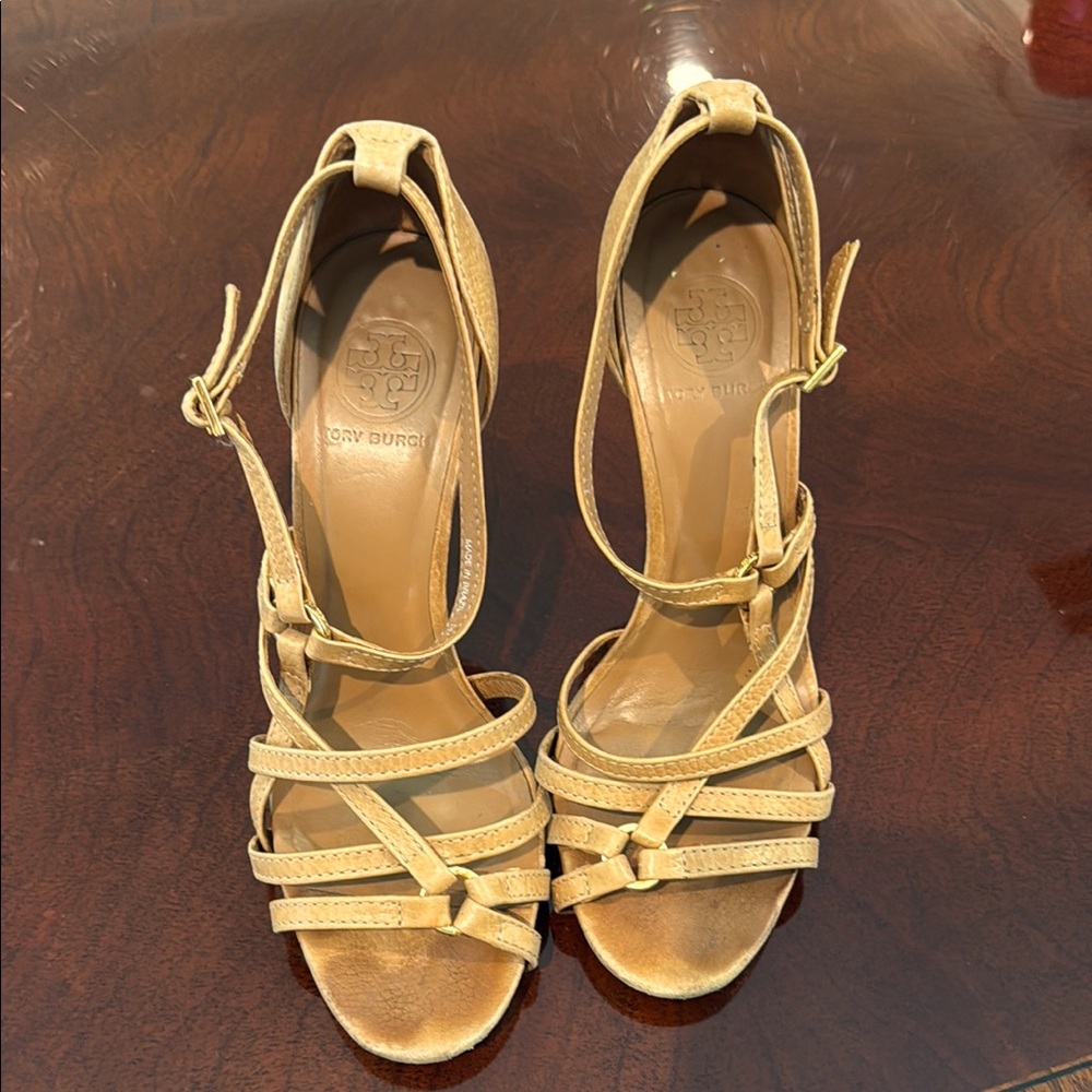 Tory Burch Women's Tan Strappy Sandals